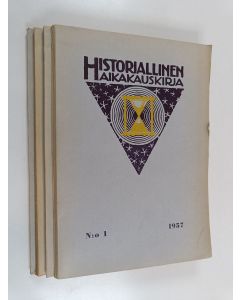 käytetty kirja Historiallinen aikakauskirja vuosikerta 1957 (1-4)