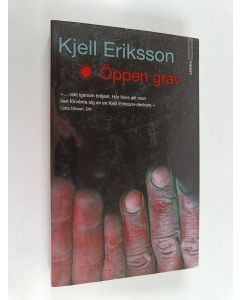 Kirjailijan Kjell Eriksson käytetty kirja Öppen grav