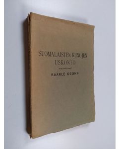 käytetty kirja Suomalaisten runojen uskonto