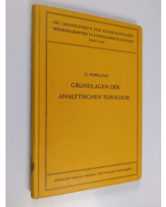 Kirjailijan Georg Nöbeling käytetty kirja Grundlagen der analytischen topologie