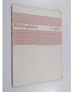 käytetty teos Bibliophilos 1/1967