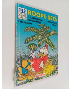 Kirjailijan Walt Disney käytetty kirja Roope-setä 8/1990