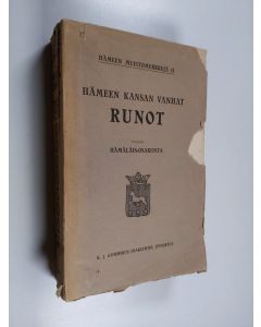 käytetty kirja Hämeen kansan vanhat runot 02