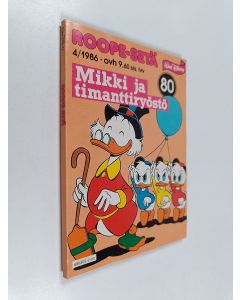Kirjailijan Walt Disney käytetty kirja Roope-setä 4/1986