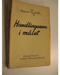 Kirjailijan Albert Engström käytetty kirja Handlingarna i Målet