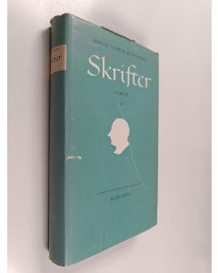 Kirjailijan Johan Ludvig Runeberg käytetty kirja Skrifter i urval 4
