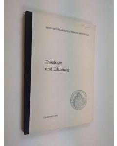 käytetty kirja Theologie und erfahrung