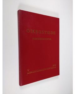 käytetty kirja Oikeustiede; Jurisprudentia : Suomalaisen lakimiesyhdistyksen vuosikirja, V - 1974