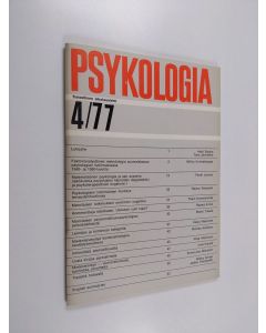 käytetty teos Psykologia 4/77