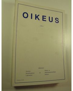 Tekijän Juha ym. Pöyhönen  käytetty kirja Oikeus, 1-4/1992
