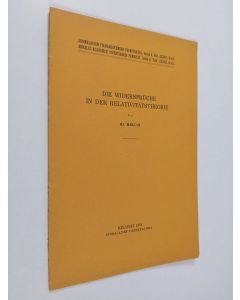 Kirjailijan Hj Mellin käytetty teos Die Widersprüche in der Relativitätstheorie
