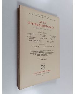 Kirjailijan Aarni Ajo käytetty kirja Acta ophthalmologica