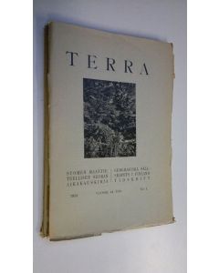 käytetty kirja Terra 1932 n:o 1-4 : Suomen maantieteellisen seuran aikakauskirja