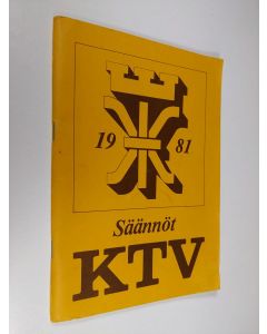 käytetty teos KTV Säännöt 1981