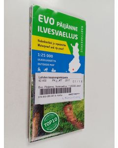 käytetty teos Evo Päijänne Ilvesvaellus ulkoilukartta 1:25 000