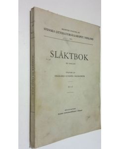 Kirjailijan Ingegerd Lunden Cronström käytetty kirja Släktbok : ny följd 2:1-2