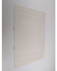 Kirjailijan Matti Tapaninen käytetty teos Kirjallinen alustus yhteiskunnallisen uudistuksen iltapäiväseminaariin 1.4.1978 klo 13.30