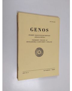 käytetty teos Genos vuosikerta 1978 (1-4) : Suomen sukututkimusseuran aikakauskirja