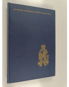 Kirjailijan E. N. Tigerstedt käytetty kirja Bonniers allmänna litteraturhistoria : Medeltiden