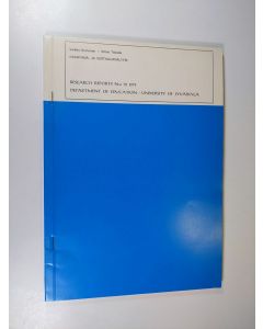 Kirjailijan Veikko Heinonen käytetty kirja Osaryhmä- ja vertailuanalyysi (signeerattu)
