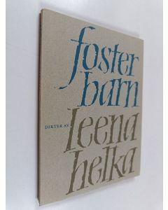 Kirjailijan Tora Dahl käytetty kirja Fosterbarn