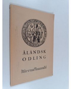 käytetty kirja Åländs odling 4/1939