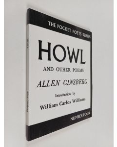 Kirjailijan Allen Ginsberg käytetty kirja Howl and other poems