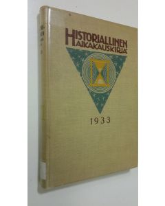 käytetty kirja Historiallinen aikakauskirja 1933