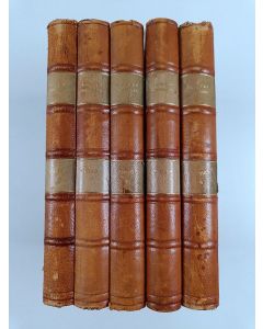 Kirjailijan Gustaf Mattsson käytetty teos Valda skrifter : dag, kåserier band I-V