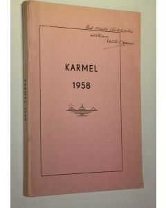 käytetty kirja Karmel 1958 : Raamatun ja Israelin puolesta : yhdeksäs vuosikerta