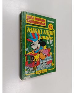 Kirjailijan Walt Disney käytetty kirja Mikki Hiiri junailee