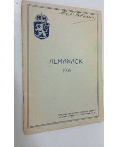 käytetty teos Almanack och kalender 1908 : för i Amerika vistande svenska talande finnar för året