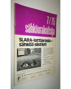 käytetty kirja Sähköurakoitsija nro 7/1975