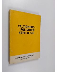 käytetty kirja Valtiomonopolistinen kapitalismi