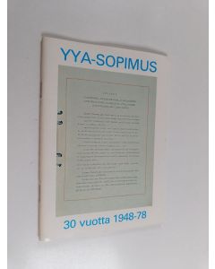 käytetty teos yya-sopimus : 30 vuotta 1948-78