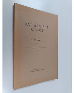 käytetty kirja Vatjalaiset runot