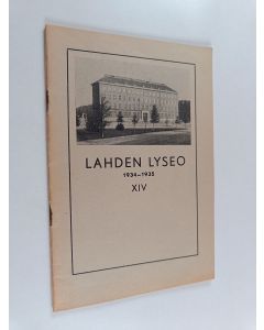 käytetty teos Lahden lyseo XIV: 1934-1935