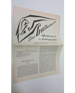 Tekijän Martin Barkhoff  käytetty teos Das Goetheanum nr. 25/1985 : Wochenschrift fur Anthroposophie
