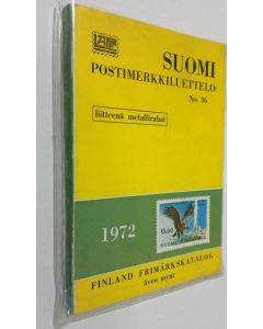 käytetty teos LaPe Suomi postimerkkiluettelo nro 36 1972