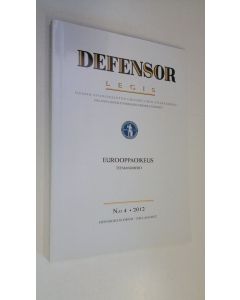 käytetty kirja Defensor legis n:o 4/2012