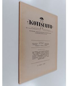 käytetty teos Kotiseutu 3/1938