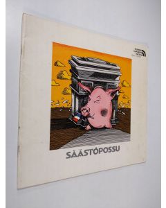 Kirjailijan Ralf Långbacka & Eini Salovaara käytetty teos Säästöpossu = Das Sparschwein (La Cagnotte)