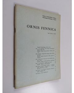käytetty teos Ornis Fennica 1/1974 Vol 51