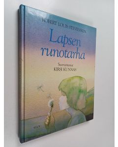 Kirjailijan Robert Louis Stevenson käytetty kirja Lapsen runotarha