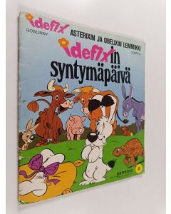 Kirjailijan Goscinny & Uderzo käytetty teos Idefixin syntymäpäivä