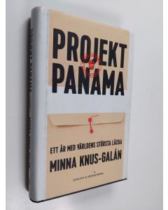 Kirjailijan Minna Knus-Galán käytetty kirja Projekt Panama : ett år med världens största läcka