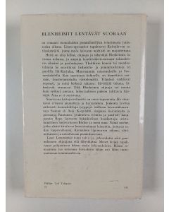 Kirjailijan Lauri Lamminpää käytetty kirja Blenheimit lentävät suoraan