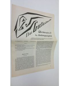 Tekijän Martin Barkhoff  käytetty teos Das Goetheanum nr. 38/1985 : Wochenschrift fur Anthroposophie