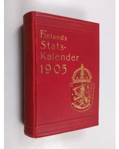 käytetty kirja Finlands statskalender För året 1905