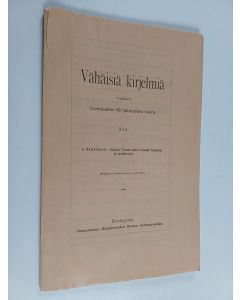 Kirjailijan A. Hämäläinen käytetty kirja Epifanij Viisaan tiedot Pyhästä Tapanista ja syrjääneistä (lukematon)